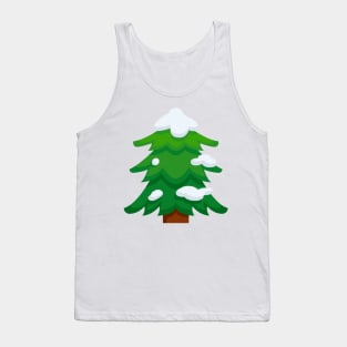 Christmas Snow Tree Tank Top